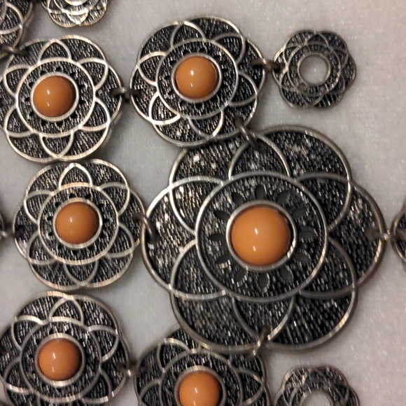 Ranch Style Cowgirl Statement Necklace with Medallions - Picture 2 of 3